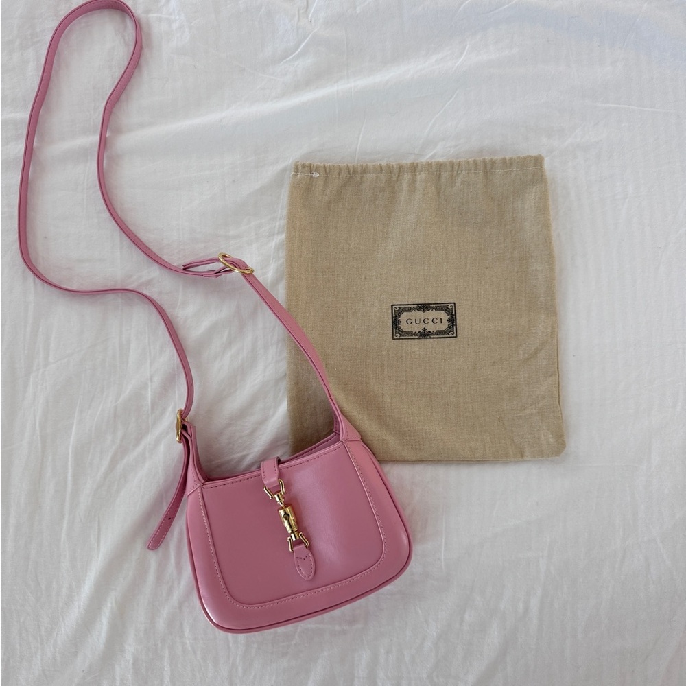 GUCCI Calfskin Small Jackie 1961 Hobo in Pink
